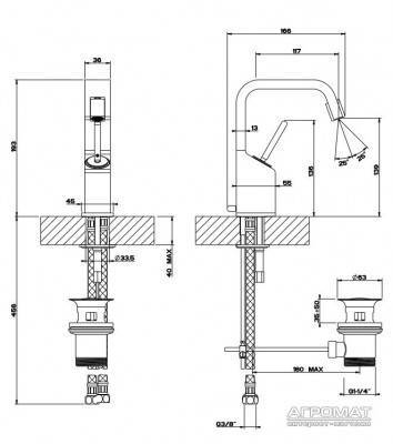 Будкрам купить Rettangolo XL Смеситель для биде Rettangolo XL Смеситель для биде 2