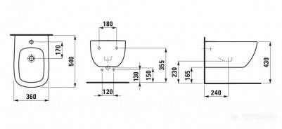 Будкрам купить PALOMBA биде подвесное PALOMBA биде подвесное 3