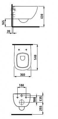 Будкрам купити PALOMBA Унітаз підвісний PALOMBA Унітаз підвісний 2