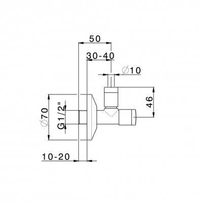 Будкрам купити ART Кран підключення, чорний матовий ART Кран підключення, чорний матовий 2