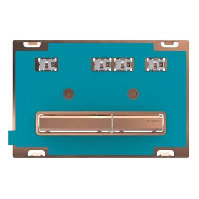 Будкрам купити Sigma50 Клавіша змиву, подвійний змив, колір червоне золото, для індивідуального оздоблення