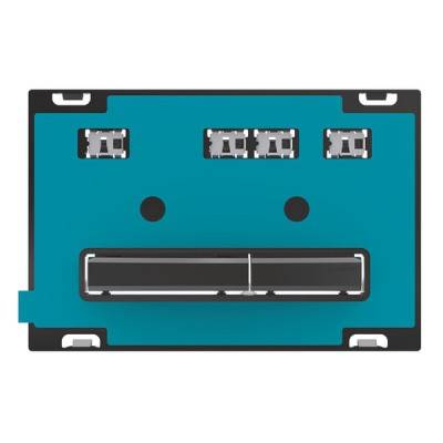 Будкрам купити Sigma50 Клавіша змиву, подвійний змив, колір чорний хром, для індивідуального оздоблення