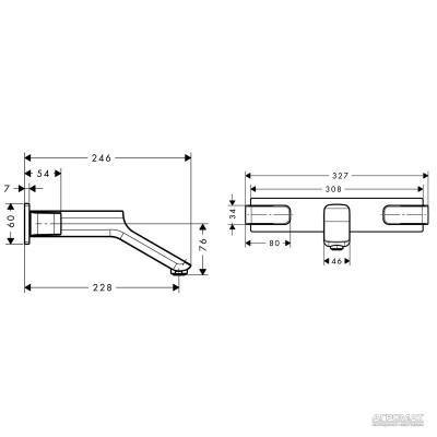 Будкрам купити Urquiola Зовнішня частина змішувача 3-отв. д/раковини Urquiola Зовнішня частина змішувача 3-отв. д/раковини 2