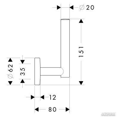 Будкрам купити Logis E/S Тримач паперу, зап.рул. Logis E/S Тримач паперу, зап.рул. 2