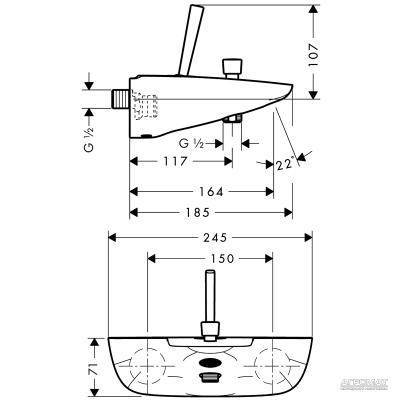 Будкрам купить PuraVida Смеситель для ванны PuraVida Смеситель для ванны 2