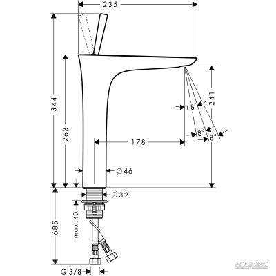 Будкрам купити PuraVida Highriser 240 Змішувач д/раковини PuraVida Highriser 240 Змішувач д/раковини 2