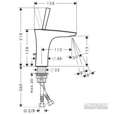 Будкрам купити PuraVida 110 Змішувач д/раковини PuraVida 110 Змішувач д/раковини 2