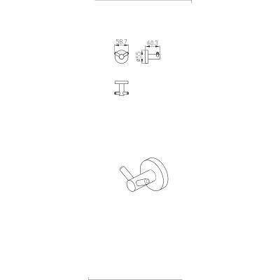 Будкрам купити AURORA Гачок, хром AURORA Гачок, хром 2