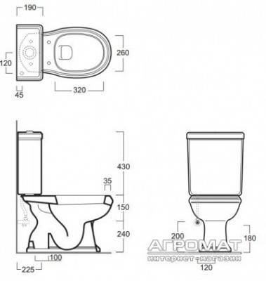 Будкрам купить Arcade Бачок, белый Arcade Бачок, белый 2