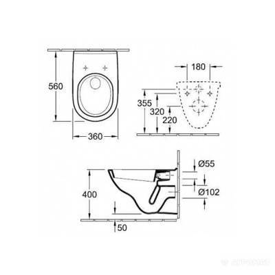 Будкрам купити O.NOVO Унітаз  підвісний + кришка Soft Close(1 уп.) O.NOVO Унітаз  підвісний + кришка Soft Close(1 уп.) 2