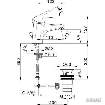 Будкрам купити PIANO Змішувач д/раковини PIANO Змішувач д/раковини 2