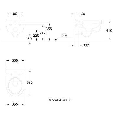 Будкрам купить iCon Унитаз подвесной, 4,5/6л, 355x530 мм, белый KeraTect iCon Унитаз подвесной, 4,5/6л, 355x530 мм, белый KeraTect 2