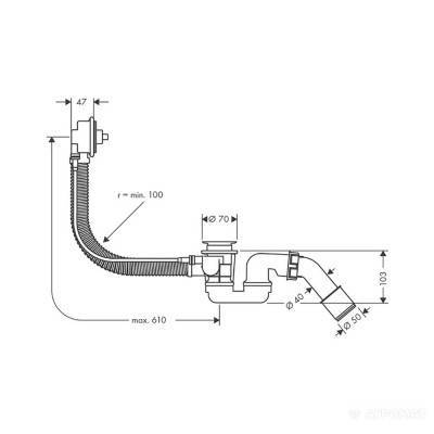 Будкрам купити Flexaplus Злив/перелив для ванни Flexaplus Злив/перелив для ванни 2
