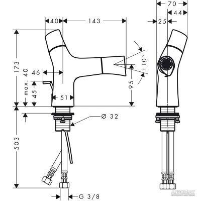 Будкрам купити Starck Organic Змішувач д/біде Starck Organic Змішувач д/біде 2
