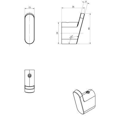 Будкрам купити COMFORT 2.0 Гачок, хром COMFORT 2.0 Гачок, хром 2