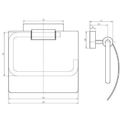 Будкрам купити UNIQUE Тримач туал.паперу з кришкою, хром UNIQUE Тримач туал.паперу з кришкою, хром 2