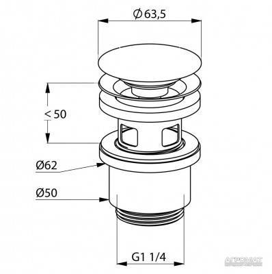Будкрам купити Push-open Донний клапан Push-open Донний клапан 2