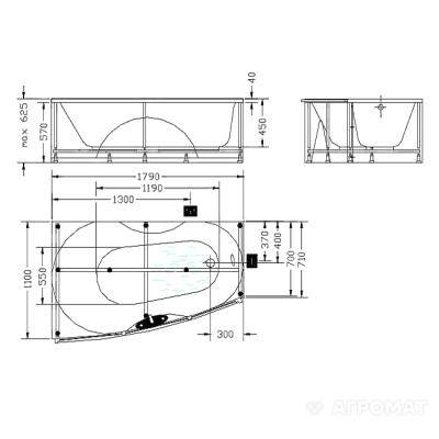 Будкрам купити VARI/L/00 Rigonda Ванна на рамі біла, правостороння 1800х1100/700+PARI/L/00 передня панель+PARIG/L/00 бокова панель, білий VARI/L/00 Rigonda Ванна на рамі біла, правостороння 1800х1100/700+PARI/L/00 передня панель+PARIG/L/00 бокова панель, білий 3