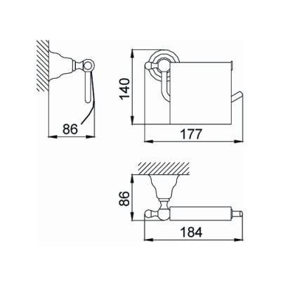 Будкрам купить Fresh Держатель туалетной бумаги, золото Fresh Держатель туалетной бумаги, золото 2