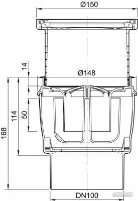 Будкрам купить EasyFlow Трап пластиковый DN 100 с вертикальным выпуском 150х150 мм EasyFlow Трап пластиковый DN 100 с вертикальным выпуском 150х150 мм 2