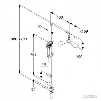 Будкрам купить Fizz Dual Душевая система Fizz Dual Душевая система 2