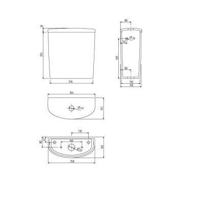 Будкрам купити NOVA PRO Бачок округлий  6/3 л NOVA PRO Бачок округлий  6/3 л 2