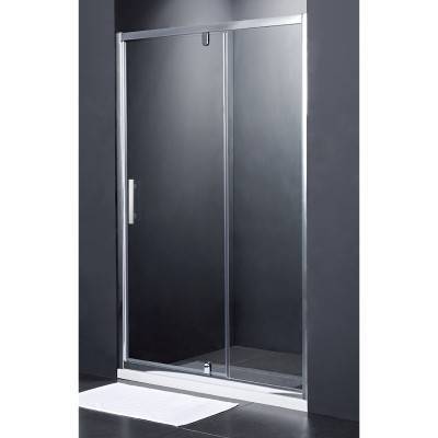 Будкрам купить FRAME Душевые двери в нишу распашные - 140*190 - хром/прозрачное стекло