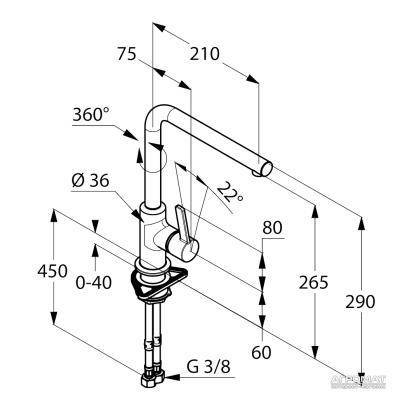 Будкрам купити L-INE S Змішувач д/кухні L-INE S Змішувач д/кухні 2