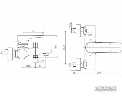 Будкрам купить Origin Top Смеситель для ванны и душа Origin Top Смеситель для ванны и душа 2