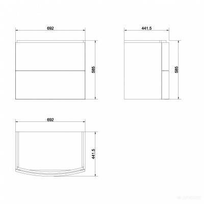 Будкрам купить СЕТ 529 EASY 70 тумба раковина 70  СЕТ 529 EASY 70 тумба раковина 70  3
