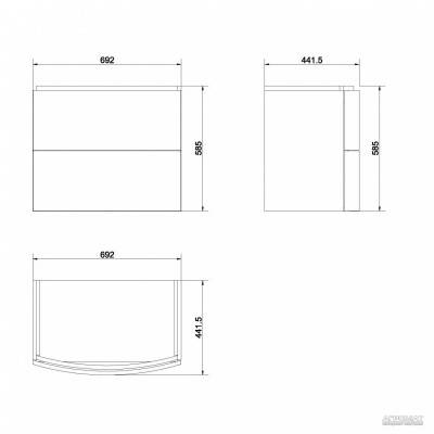Будкрам купить СЕТ 529 EASY 70 тумба раковина 70  СЕТ 529 EASY 70 тумба раковина 70  2