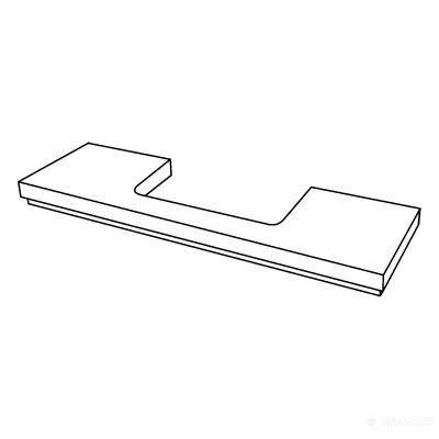 Будкрам купить Silk Столешница под умывальник с отверстием под сифон в центре 1400х100х470мм, дуб, отделка из натурально Silk Столешница под умывальник с отверстием под сифон в центре 1400х100х470мм, дуб, отделка из натурально 3