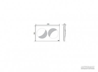 Будкрам купити MOON клавіша змиву, керамічна MOON клавіша змиву, керамічна 2