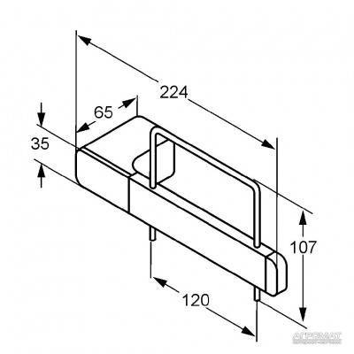 Будкрам купить E2 Держатель туалетной бумаги E2 Держатель туалетной бумаги 2