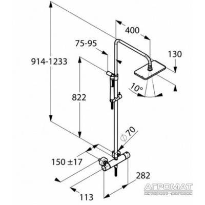 Будкрам купити E2/A-QA Dual Душова система д/душа E2/A-QA Dual Душова система д/душа 2