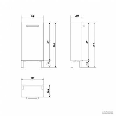 Будкрам купити СЕТ 568 MELAR COMO 40 Тумба + раковина (2пак) СЕТ 568 MELAR COMO 40 Тумба + раковина (2пак) 2