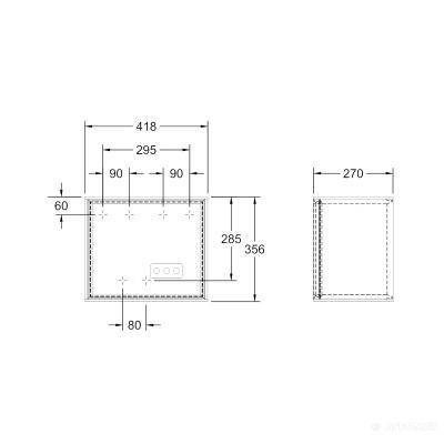 Будкрам купити FINION Полиця підвісна, внутр. колір- білий лак, зовн. колір - горіх FINION Полиця підвісна, внутр. колір- білий лак, зовн. колір - горіх 2