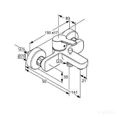Будкрам купити Logo Neo white Змішувач д/ванни Logo Neo white Змішувач д/ванни 2