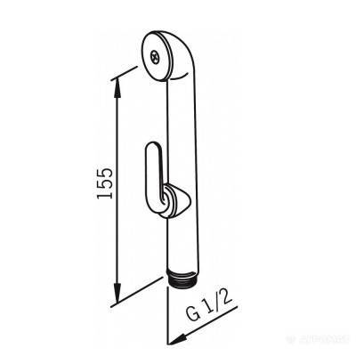 Будкрам купить Ручной душ - Бидетта хром Ручной душ - Бидетта хром 2