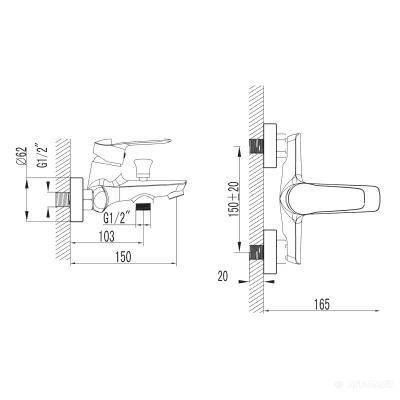 Будкрам купити Dijon Змішувач д/ванни Dijon Змішувач д/ванни 2
