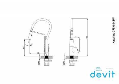 Будкрам купити KATARINA Змішувач д/кухні, хром-білий KATARINA Змішувач д/кухні, хром-білий 2