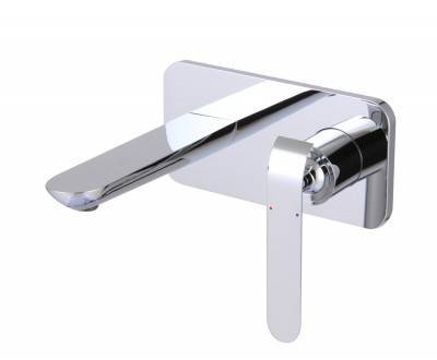 Будкрам купить KATARINA Смеситель для раковины со стены с донным клапаном, хром