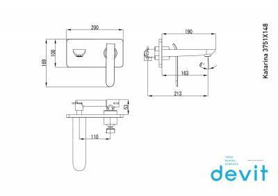 Будкрам купити KATARINA Змішувач д/раковини зі стіни з донним клапаном, хром KATARINA Змішувач д/раковини зі стіни з донним клапаном, хром 2