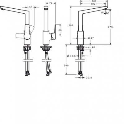 Будкрам купить TWISTA Optima смеситель для кухни TWISTA Optima смеситель для кухни 2