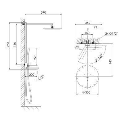 Будкрам купить Душевая система для душа Душевая система для душа 2