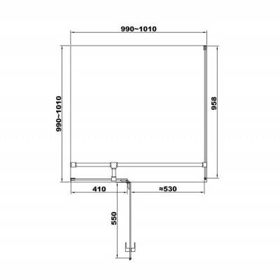 Будкрам купить UP Кабина душевая, квадратная, левая, распашная, цвет - хром, 100х100 без поддона, стекло прозрачное UP Кабина душевая, квадратная, левая, распашная, цвет - хром, 100х100 без поддона, стекло прозрачное 2
