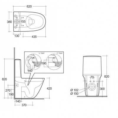 Будкрам купить RAK SENSATION Унитаз напольный безободковый, белый RAK SENSATION Унитаз напольный безободковый, белый 2