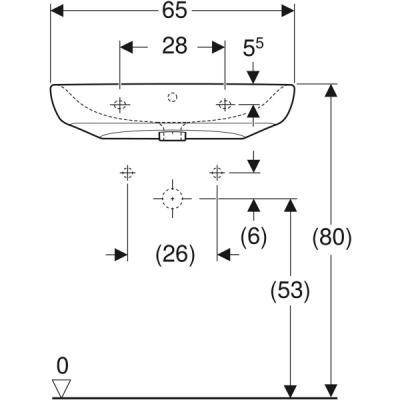 Будкрам купить Selnova Comfort Умывальник 65см для людей с ограниченными физическими возможностями, с 1 отв.под смеситель и переливом, белый глянец Selnova Comfort Умывальник 65см для людей с ограниченными физическими возможностями, с 1 отв.под смеситель и переливом, белый глянец 4