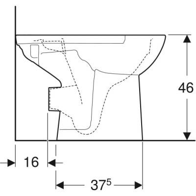Будкрам купити Selnova Comfort Підлоговий унітаз для осіб з обмеженими можливостями, горизонтальний випуск, Rimfree, колір білий глянець Selnova Comfort Підлоговий унітаз для осіб з обмеженими можливостями, горизонтальний випуск, Rimfree, колір білий глянець 5