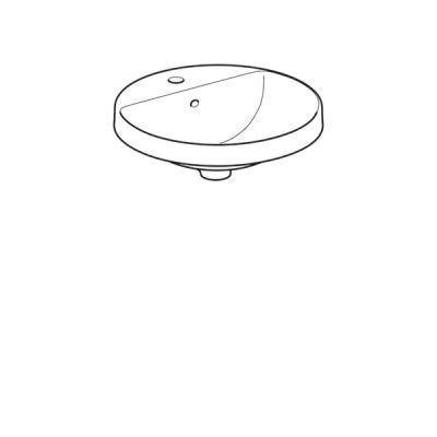 Будкрам купить VariForm Умывальник круглый d=48см, что встр.в столешницу, с 1 отв. под смеситель, с переливом, глазурованный снизу, белый глянец VariForm Умывальник круглый d=48см, что встр.в столешницу, с 1 отв. под смеситель, с переливом, глазурованный снизу, белый глянец 2